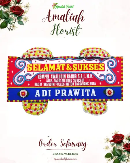 Papan Bunga Ucapan Selamat Worawari